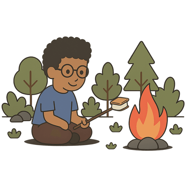 Ramez coding by the campfire